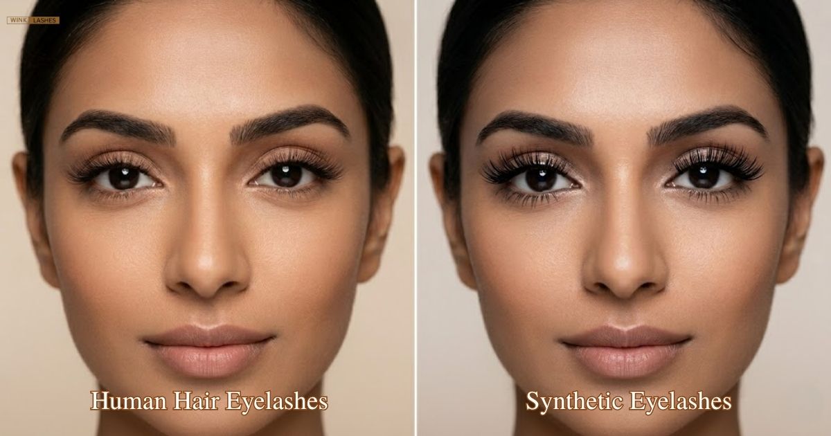 Human Hair Eyelashes vs Synthetic Eyelashes